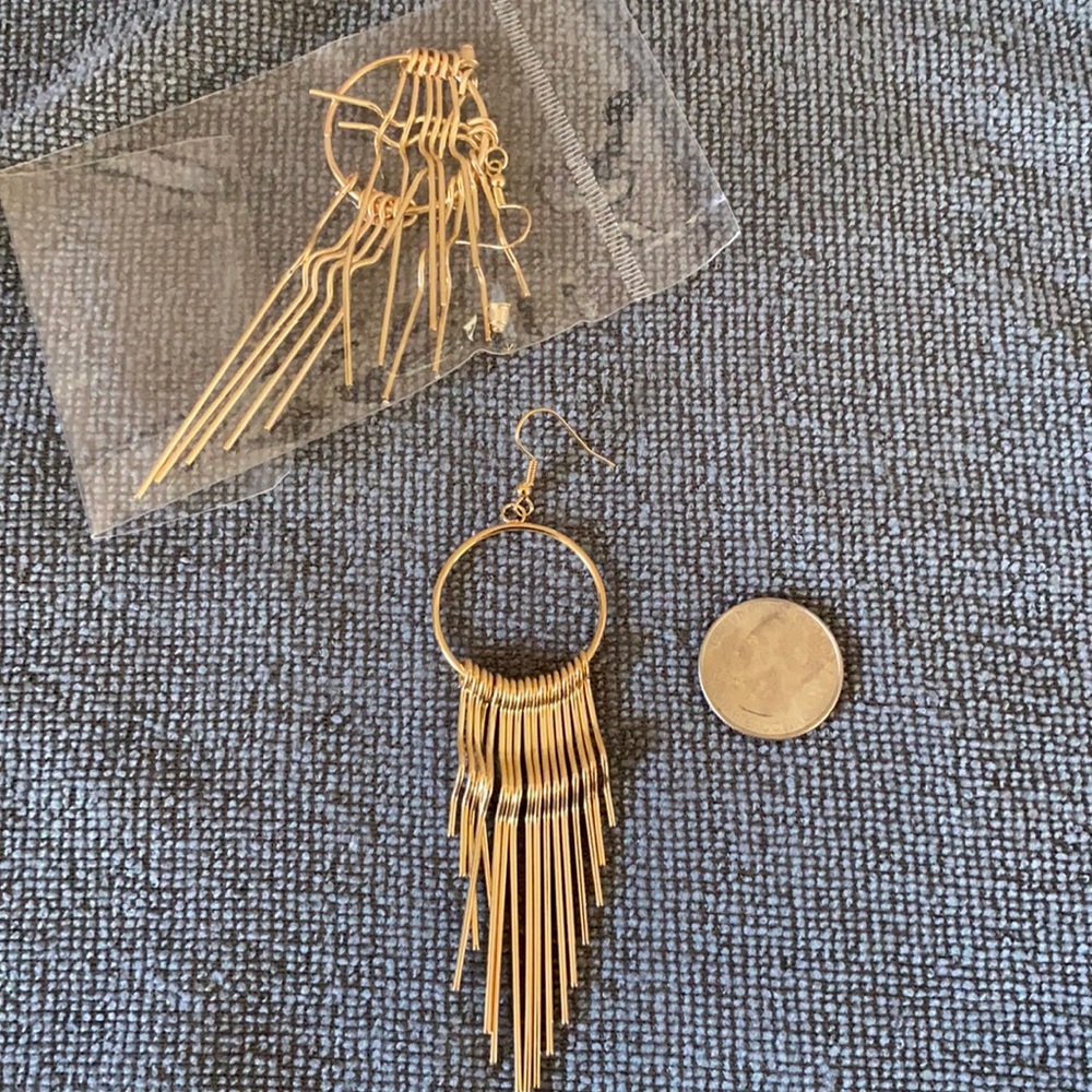 Larger gold earrings